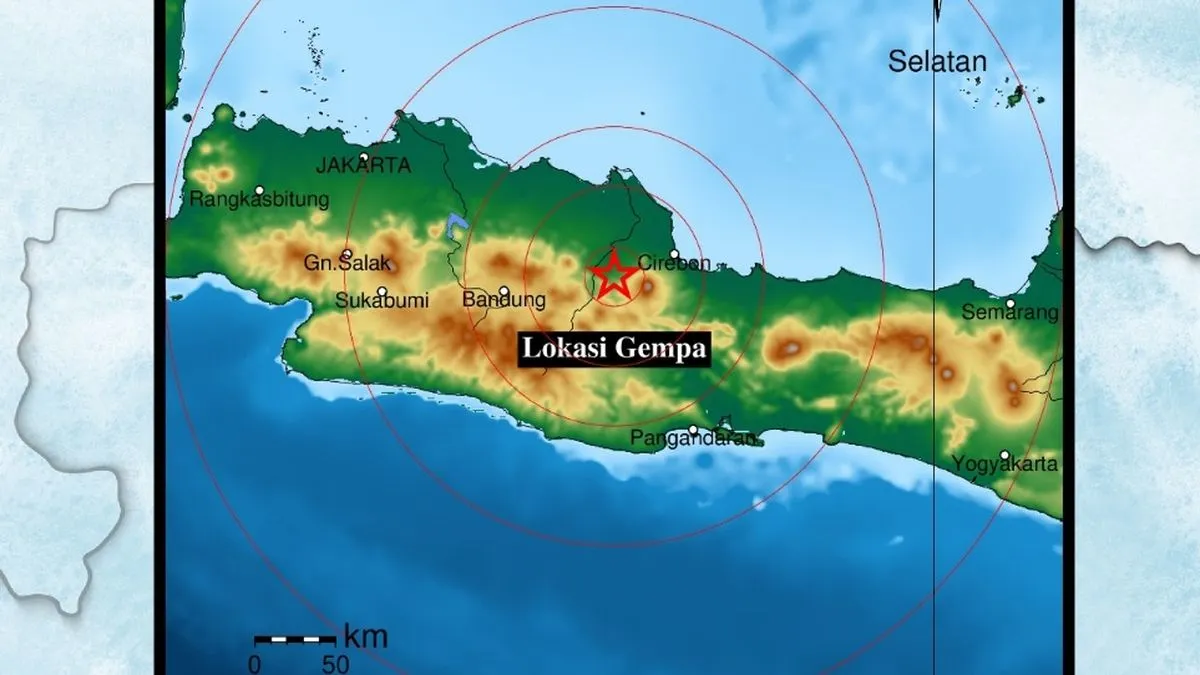 Gempa Magnitudo 3,1 Guncang Majalengka, Pusat Gempa Terletak di Babakan Jawa