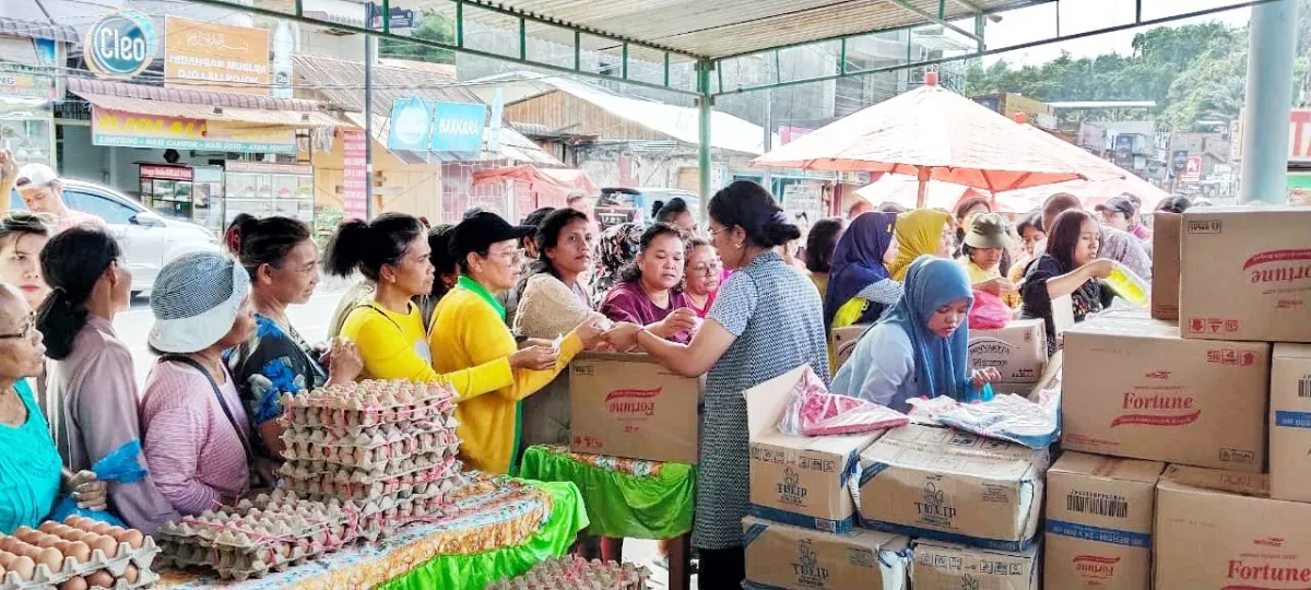 Antusiasme Warga di Gerakan Pangan Murah Simalungun saat Ramadhan