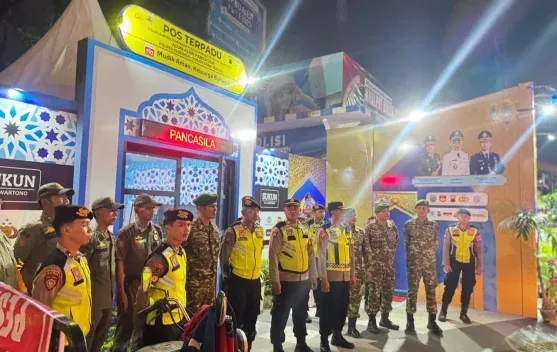 Patroli TNI-Polri Amankan Kebumen Jelang Idulfitri