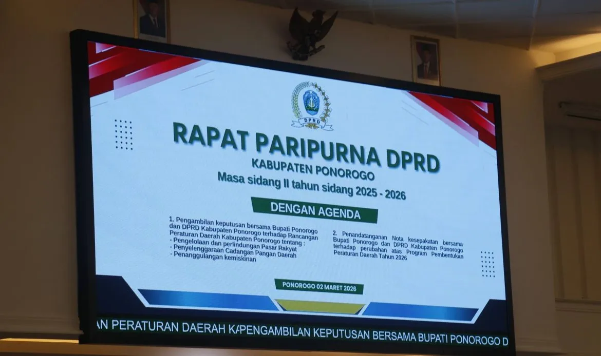 Tiga Raperda Strategis Ponorogo Segera Disetujui Menjadi Perda