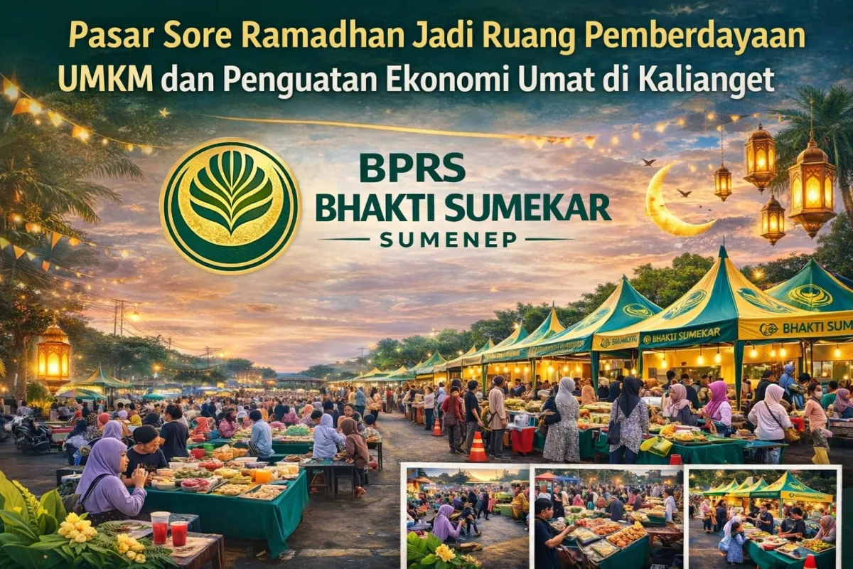 BPRS Bhakti Sumekar Dorong Ekonomi UMKM Lewat Pasar Sore Ramadhan