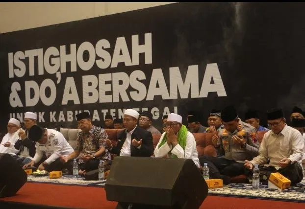 PCNU dan Pemerintah Kabupaten Tegal Gelar Istighosah untuk Warga Terdampak Bencana