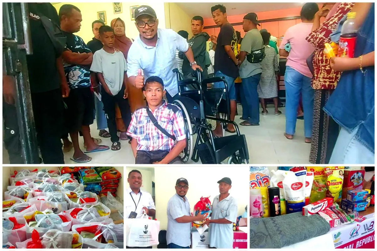 Bantuan Atensi Disalurkan untuk Penyandang Disabilitas di Maluku Tengah
