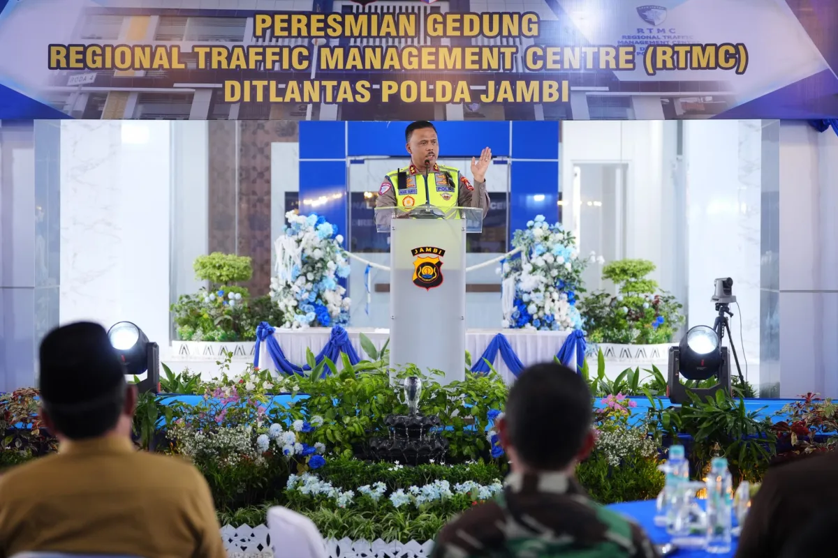 Kakorlantas Resmikan RTMC Polda Jambi untuk Modernisasi Lalu Lintas