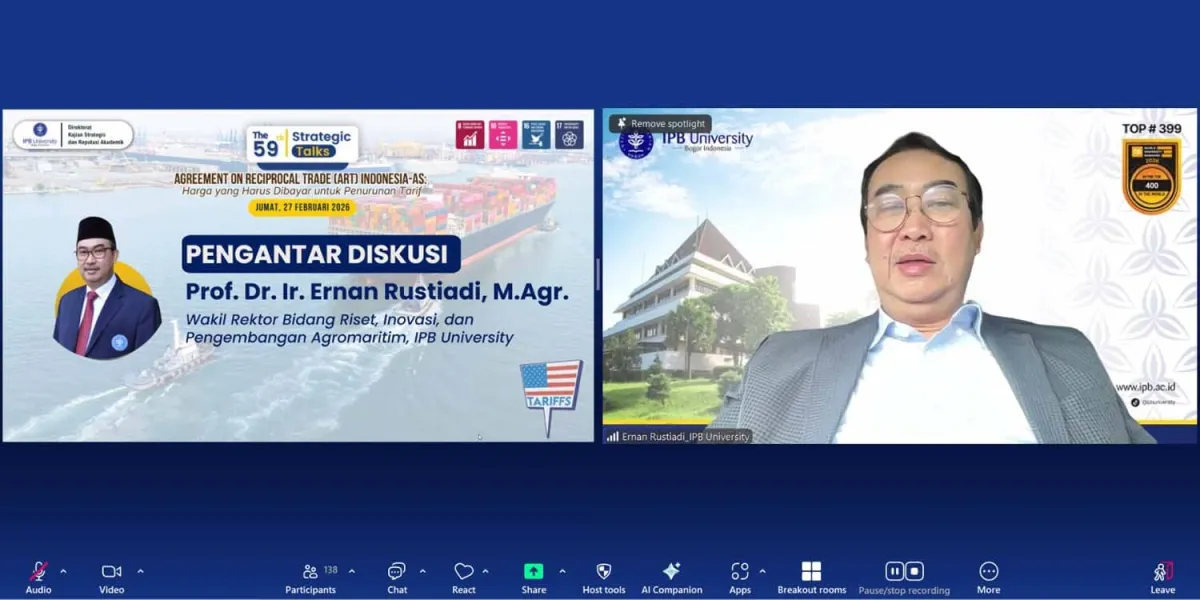 IPB University Analisis Dampak Kesepakatan ART Indonesia-AS