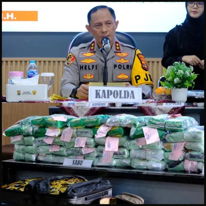 118 Kilogram Sabu Disita di Pelabuhan Bakauheni, Polda Lampung Tegaskan Jalur Narkoba Tidak Aman