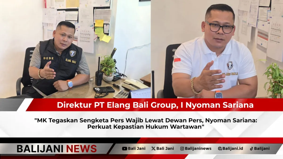 MK Tegaskan Penyelesaian Sengketa Pers Melalui Dewan Pers