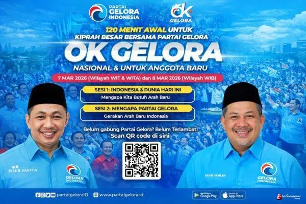 Partai Gelora Siap Gelar OK Gelora Nasional untuk Anggota Baru pada Maret 2026