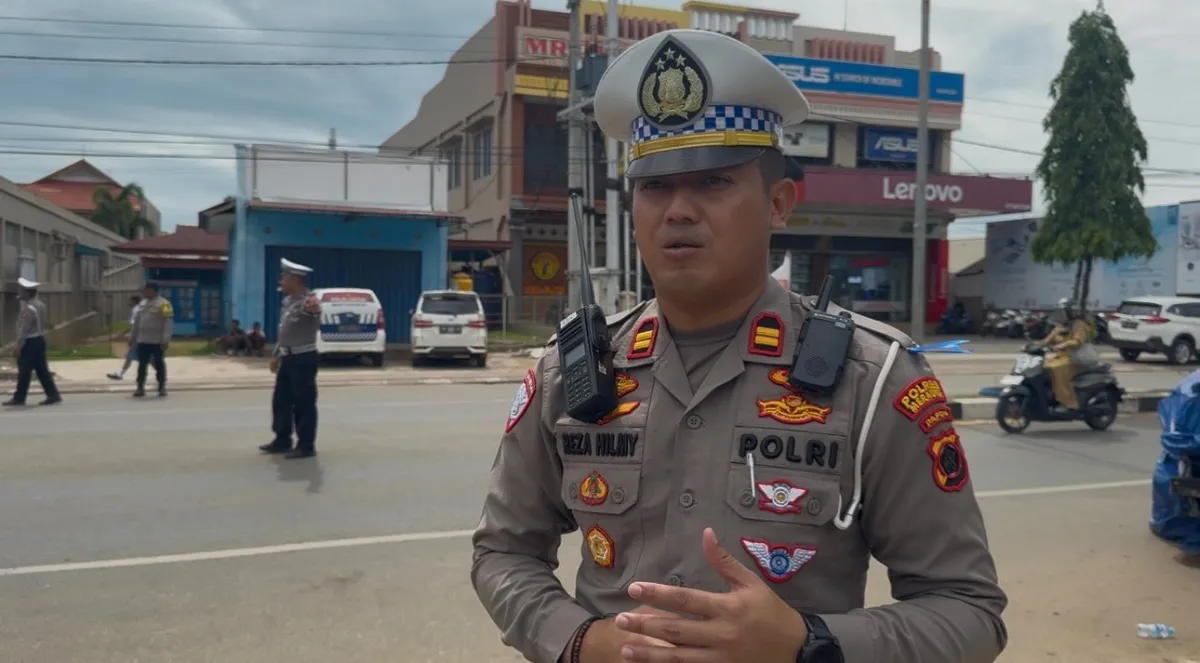 Dua Kendaraan Terlibat Laka Lantas di Jalan Poros Binalahan