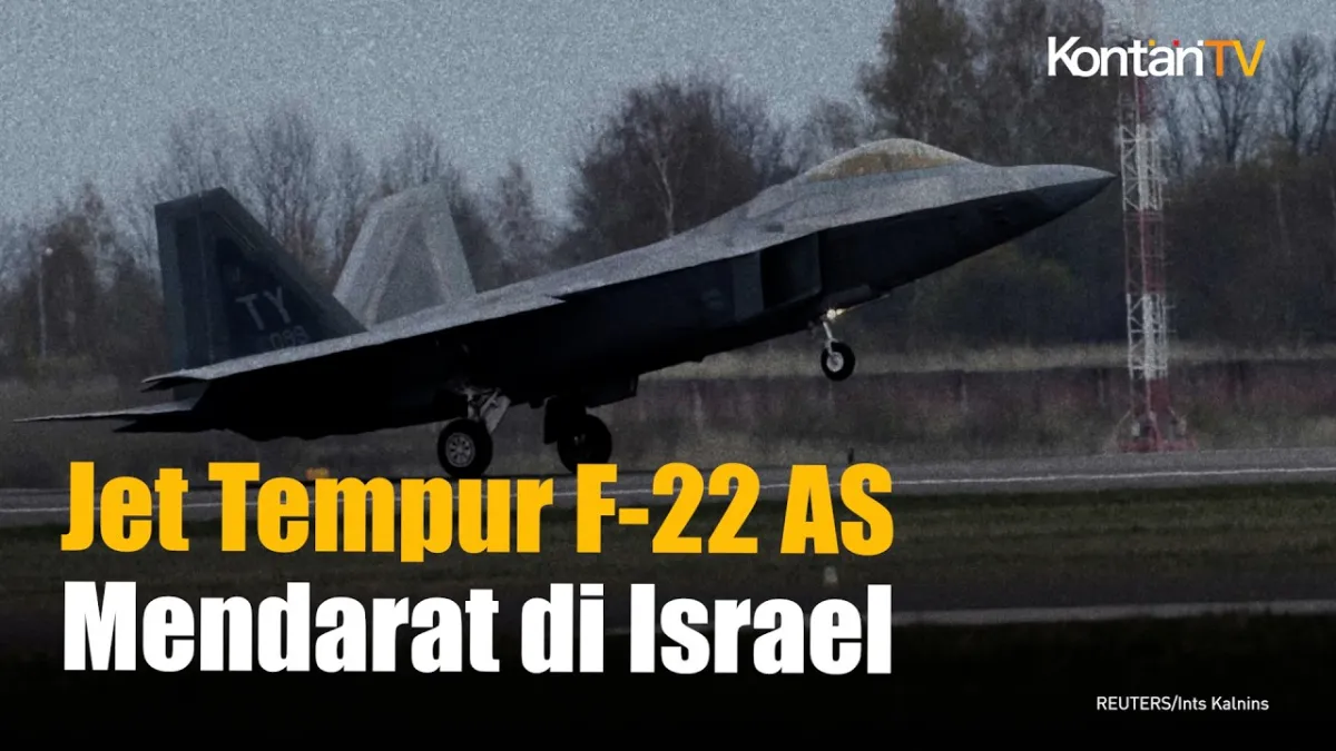 Penguatan Militer AS: 12 Jet F-22 Mendarat di Israel di Tengah Ketegangan dengan Iran