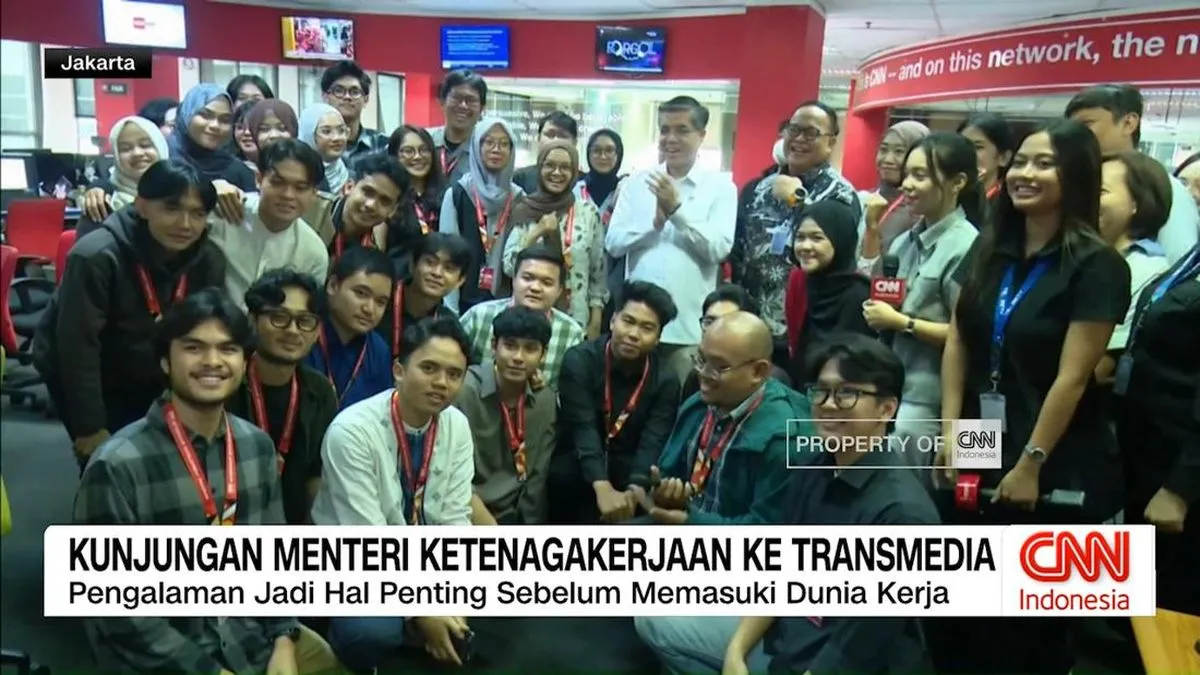 Menteri Ketenagakerjaan Tinjau Program Magang di Transmedia