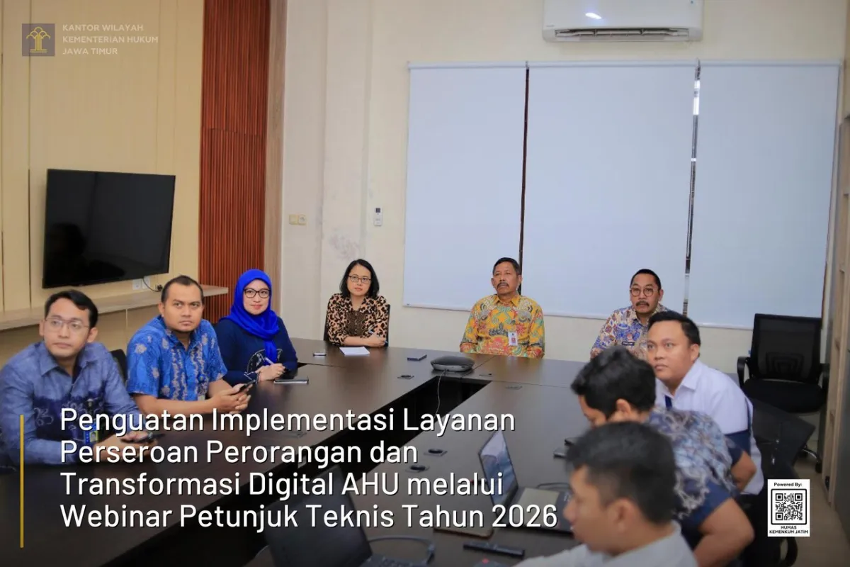 Webinar Teknisi Layanan Perseroan Perorangan: Menuju Transformasi Digital AHU 2026