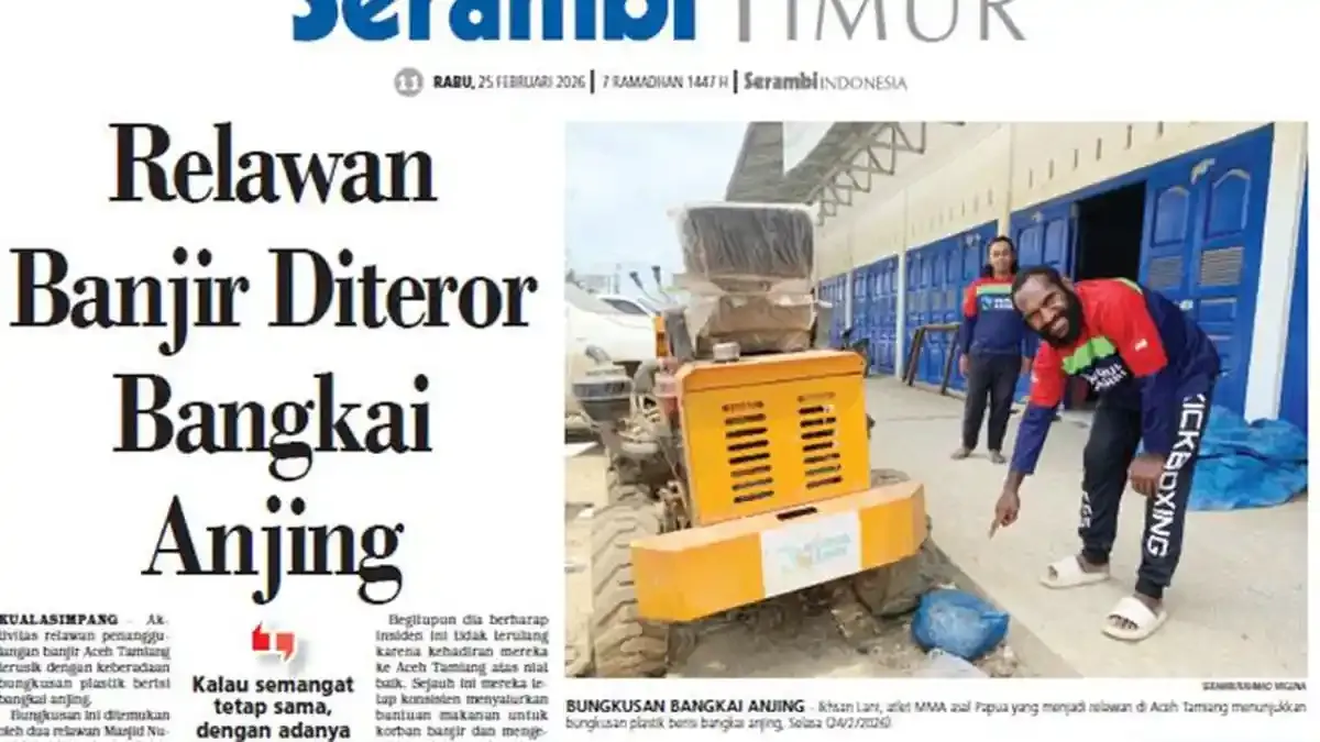 Relawan Banjir Diteror dengan Bangkai Anjing di Aceh Tamiang