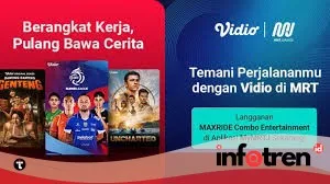 MRT Jakarta Luncurkan Paket MAXRIDE Combo Vidio Platinum untuk Akses Hiburan Digital
