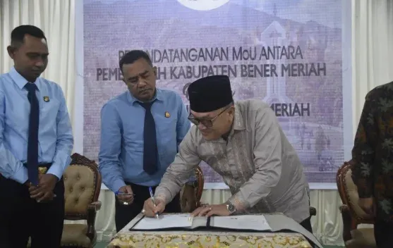 Pemkab Bener Meriah dan Kejari Tanda Tangani MoU untuk Penguatan Tata Kelola Pemerintahan