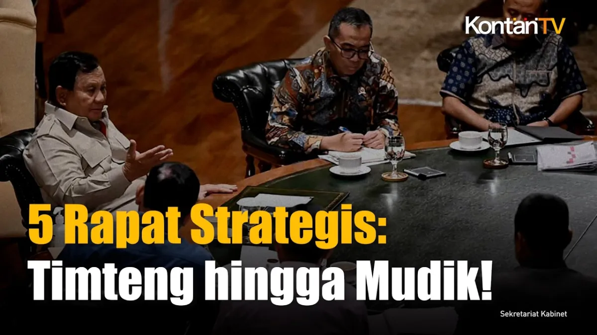 Prabowo Bahas Pendidikan, Geopolitik, dan Persiapan Mudik dalam Lima Rapat Strategis