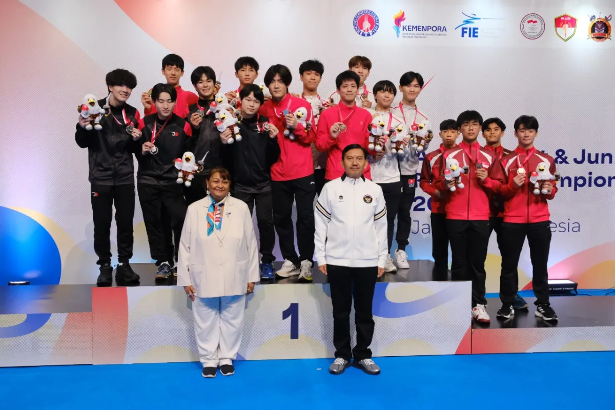 China Raih Juara Umum Junior Kejuaraan Anggar Asia 2026 dengan Tiga Emas Beregu