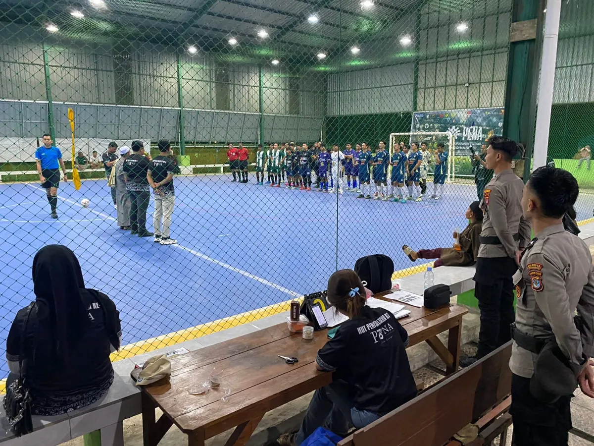 Polresta Bulungan Amankan Kick Off Turnamen Futsal Ramadhan untuk Rayakan HUT Pena Kaltara