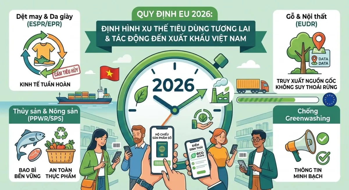 Peraturan Uni Eropa 2026 Ubah Lanskap Konsumsi dan Ekspor Vietnam