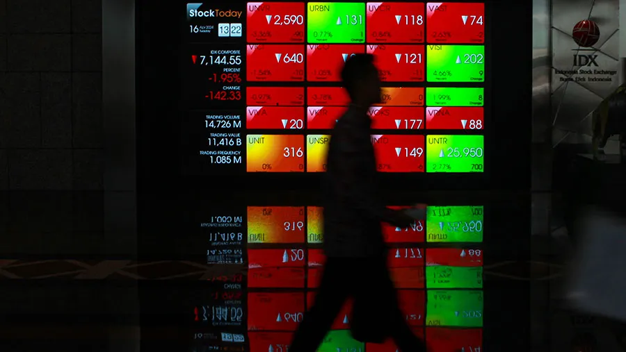 IHSG Terpuruk, Jadi Bursa Saham Terlemah Kedua di Asia