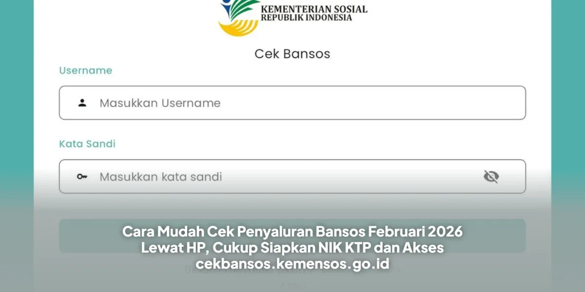 Cek Status Bansos Februari 2026 Secara Online Lewat HP