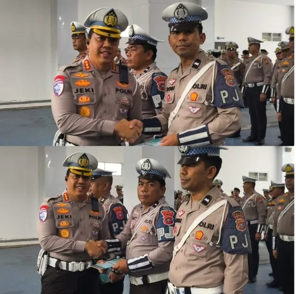 Empat Personel PJR Polda Riau Terima Penghargaan atas Tindakan Kemanusiaan