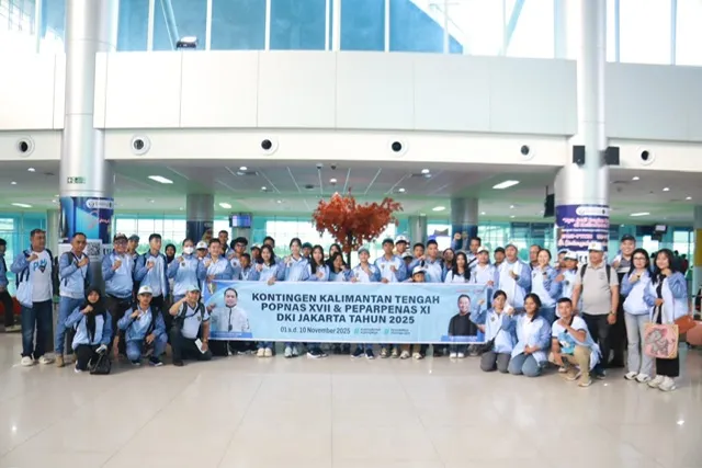 Kontingen Kalimantan Tengah Tiba di Jakarta untuk POPNAS XVII dan PEPARPENAS XI