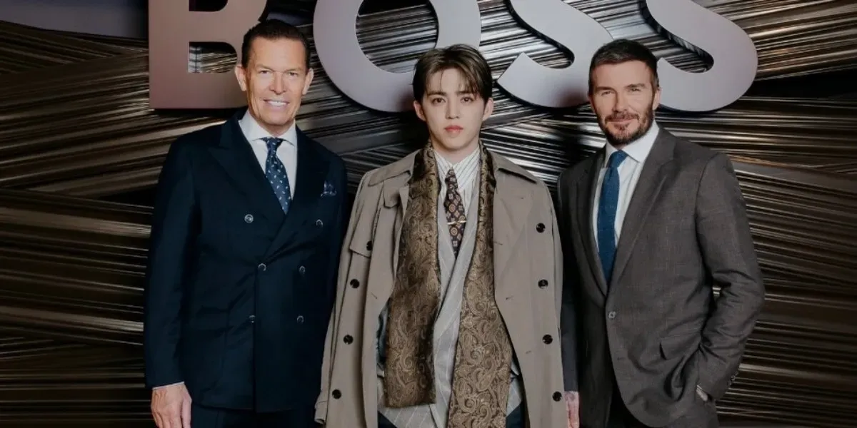 S.Coups SEVENTEEN Berkolaborasi dengan David Beckham di Milan Fashion Week
