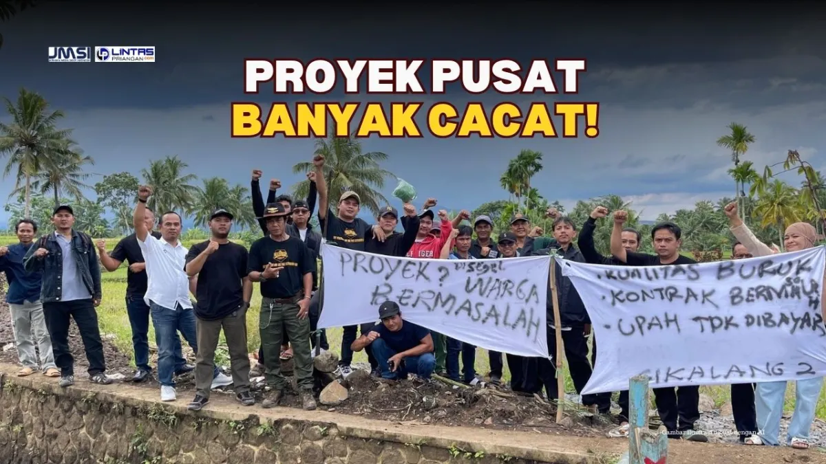 Warga Tasikmalaya Segel Proyek Irigasi yang Diduga Bermasalah