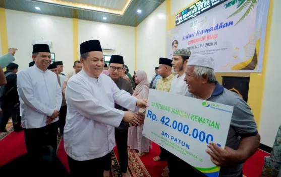 BPJS Ketenagakerjaan Serahkan Santunan JKM kepada Ahli Waris Pekerja Rentan di Bengkalis