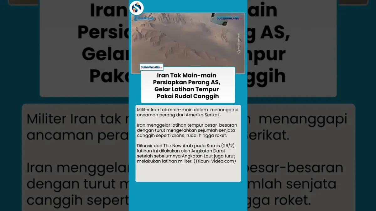 Iran Gelar Latihan Militer Besar-besaran Hadapi Ancaman AS