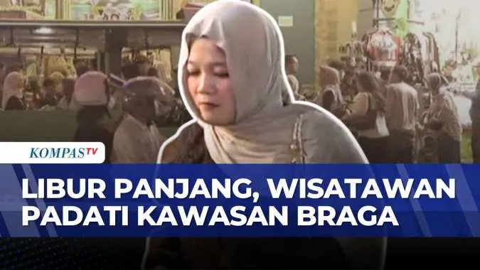 Kawasan Braga Bandung Dipadati Wisatawan saat Libur Idul Adha