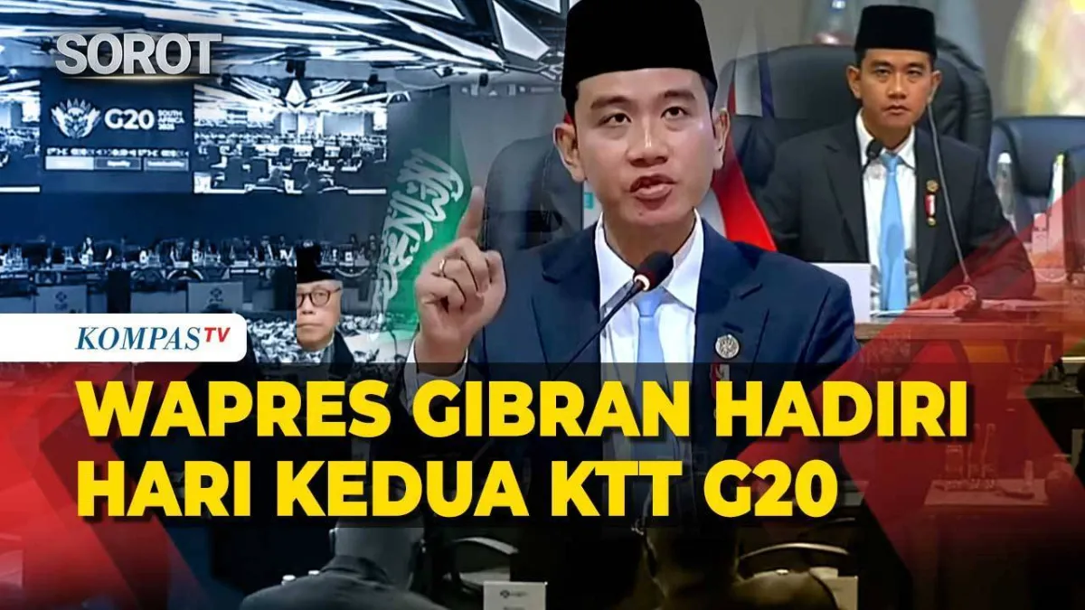 Wapres Gibran Hadiri Sesi Kedua KTT G20 di Johannesburg
