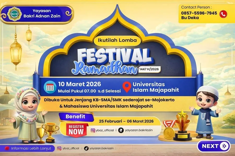Festival Ramadan 2026: Kolaborasi Yayasan Bakri Adnan Zain dan UNIM