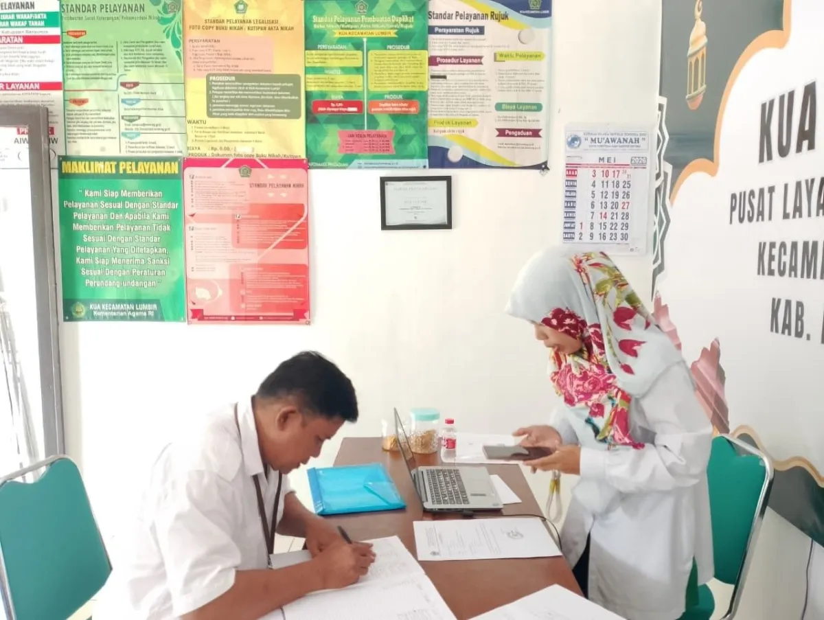 Pelayanan Satu Pintu KUA Lumbir Permudah Warga Urus Surat Keterangan SIMAS Masjid