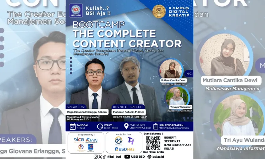 UBSI BSD Gelar Bootcamp Kreator Konten untuk Generasi Digital