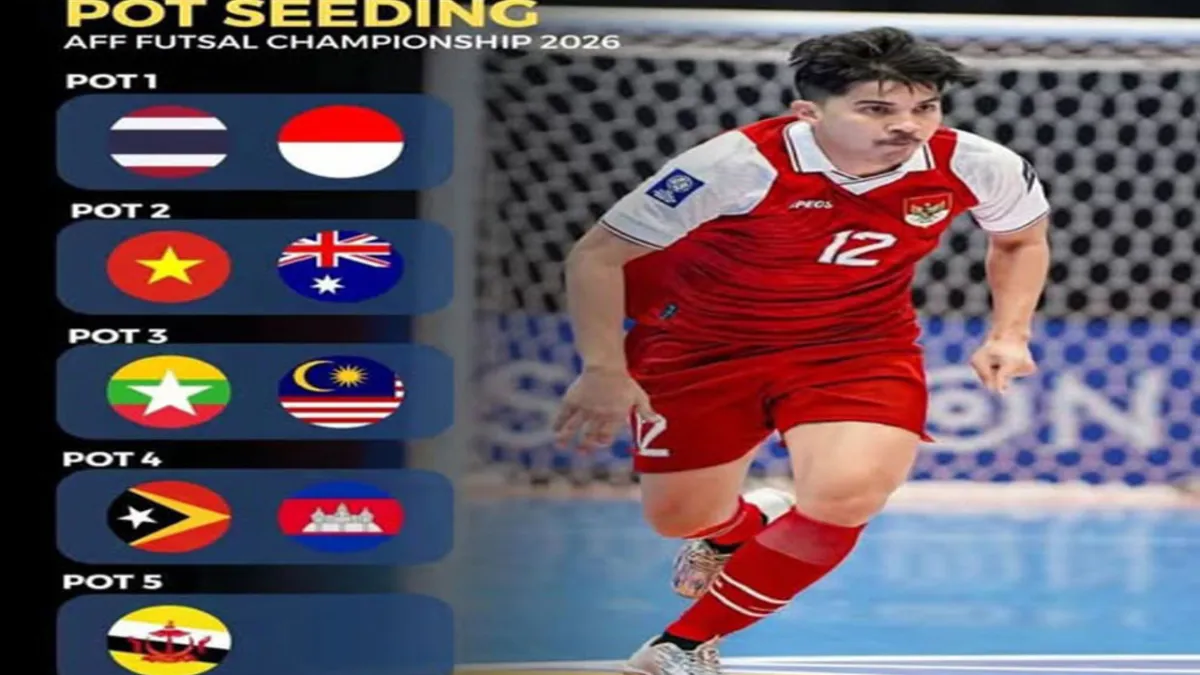 Indonesia dan Thailand Jadi Unggulan di ASEAN Futsal Championship 2026