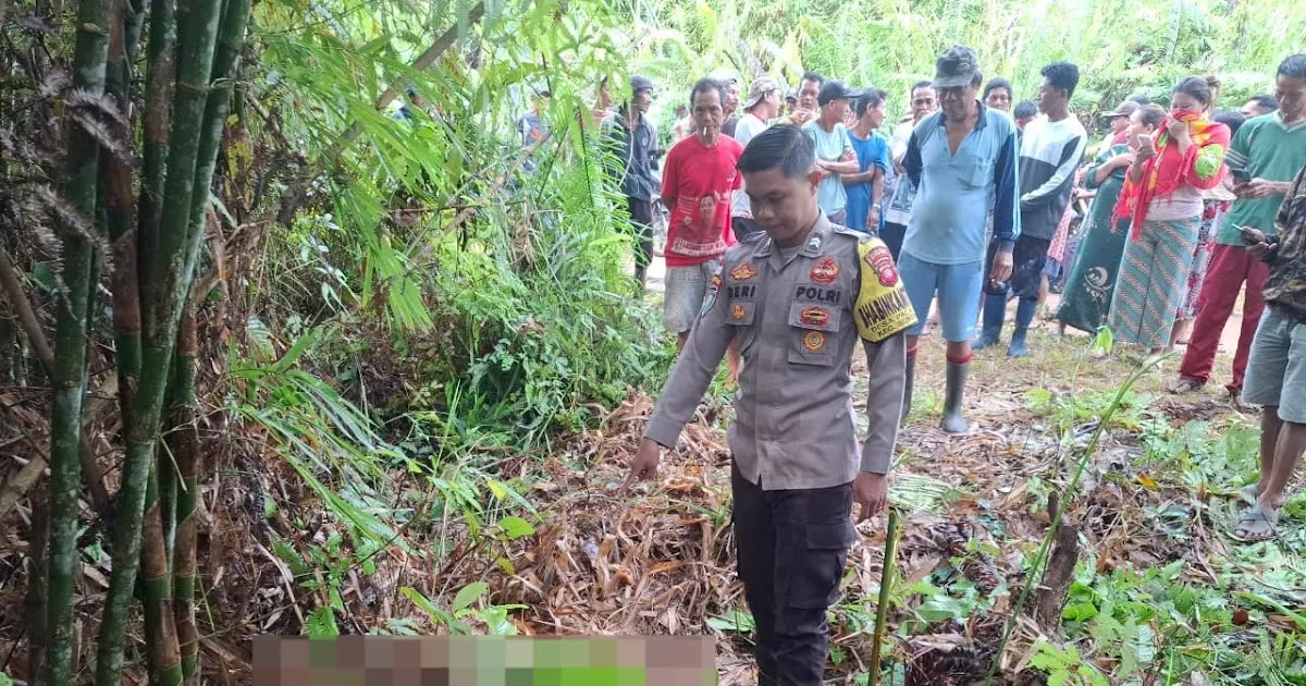 Jenazah Laki-Laki Ditemukan di Jalan Poros Seberuang, Diduga Bunuh Diri