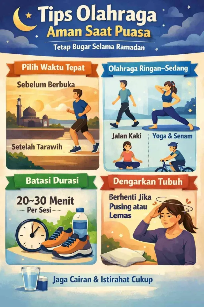 Menjaga Kebugaran Selama Ramadhan dengan Aktivitas Fisik