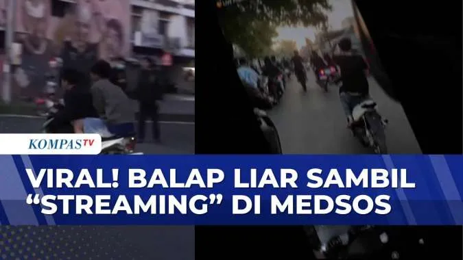 Polisi Bubarkan Aksi Balap Liar Pemuda di Makassar yang Disiarkan Secara Langsung