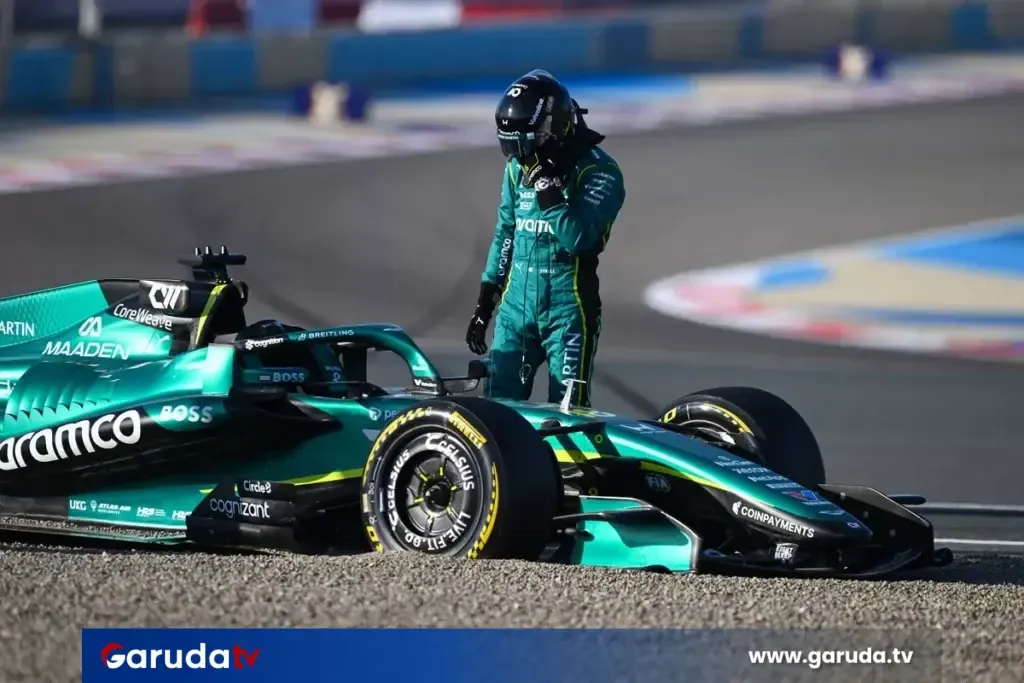 Aston Martin Terpuruk di Tes Bahrain, Hanya Selesaikan 6 Putaran