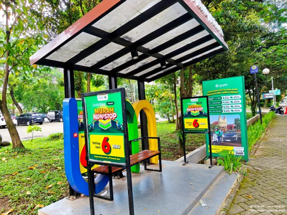 UM Luncurkan Grab Smart Shelter untuk Tingkatkan Mobilitas di Kampus