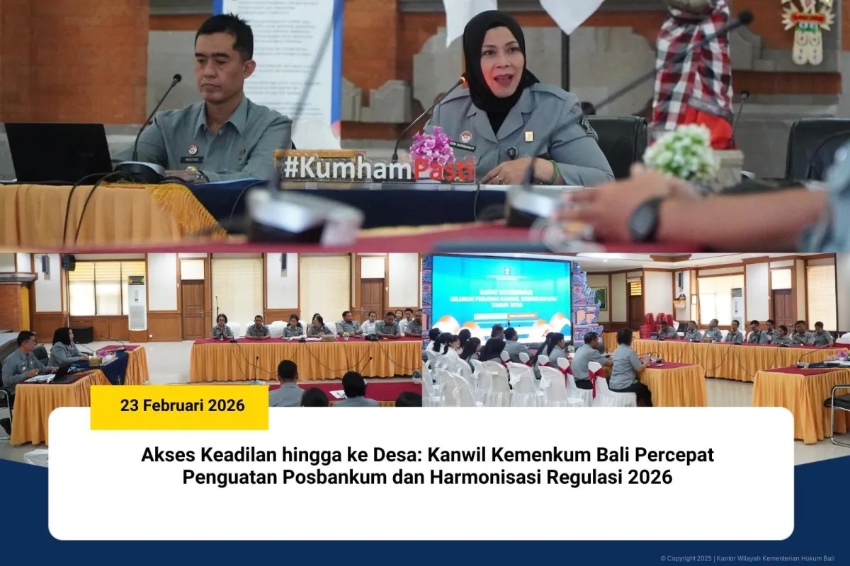 Kemenkum Bali Perkuat Akses Keadilan Melalui Posbankum di Desa