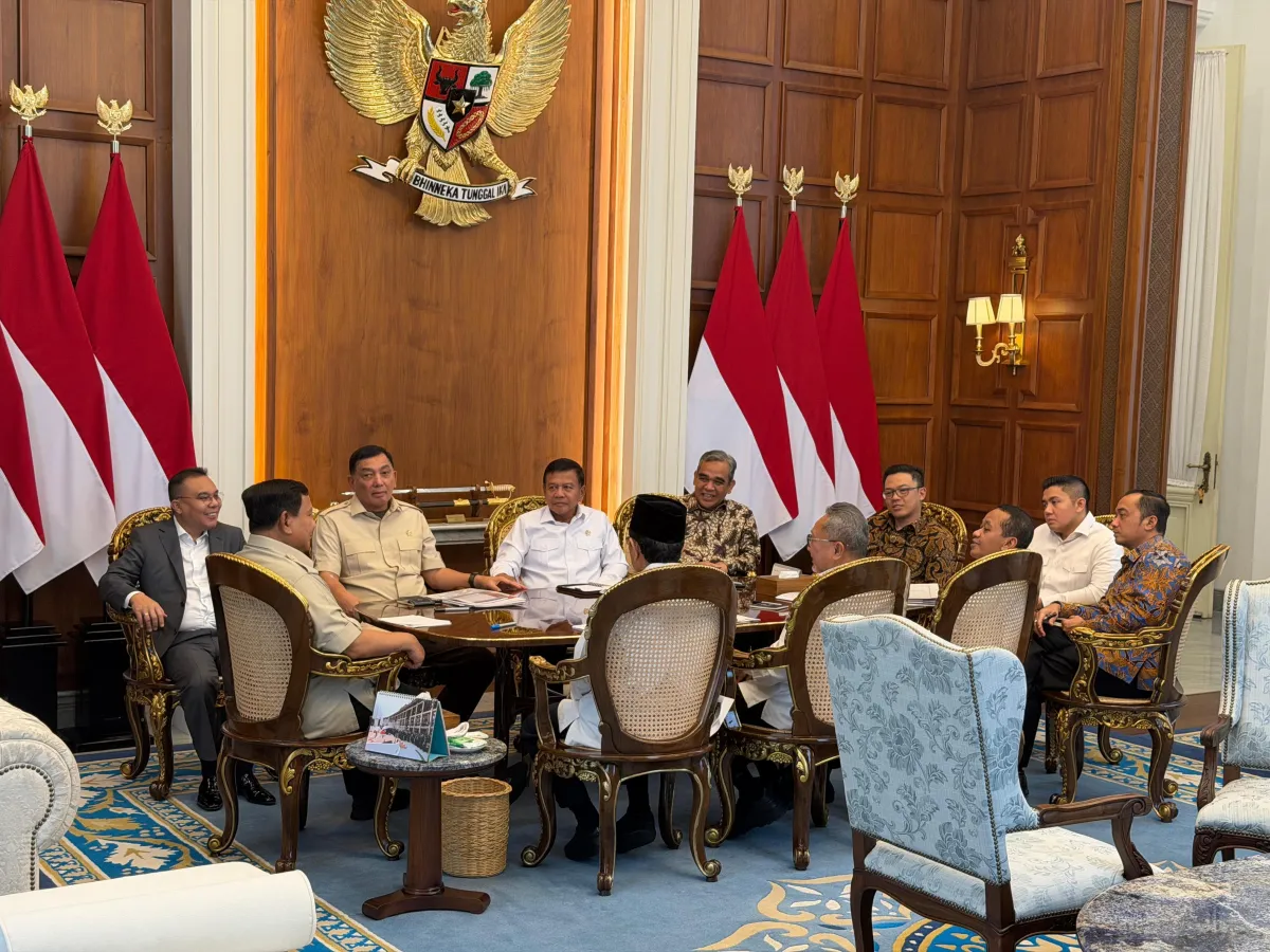 Prabowo Terima Dasco Bahas Ketahanan Pangan dan Geopolitik Jelang Idulfitri