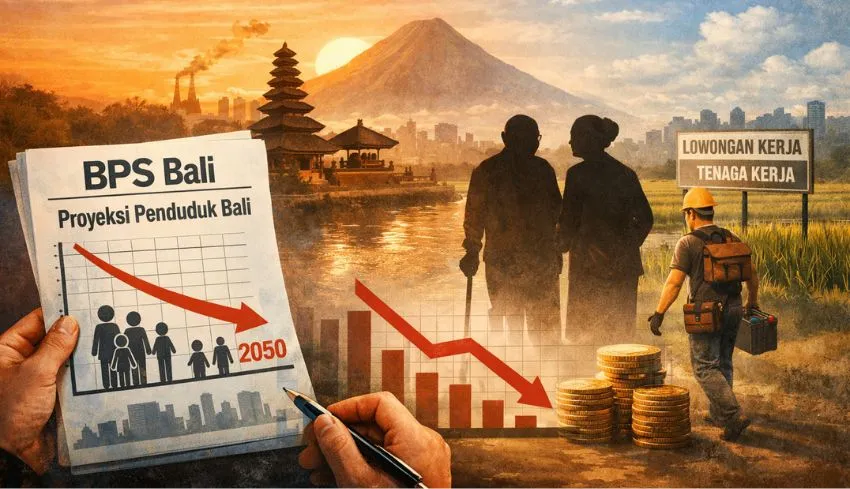 BPS: Pertumbuhan Penduduk Bali Melambat Hingga 2050, Pengaruh pada Ekonomi