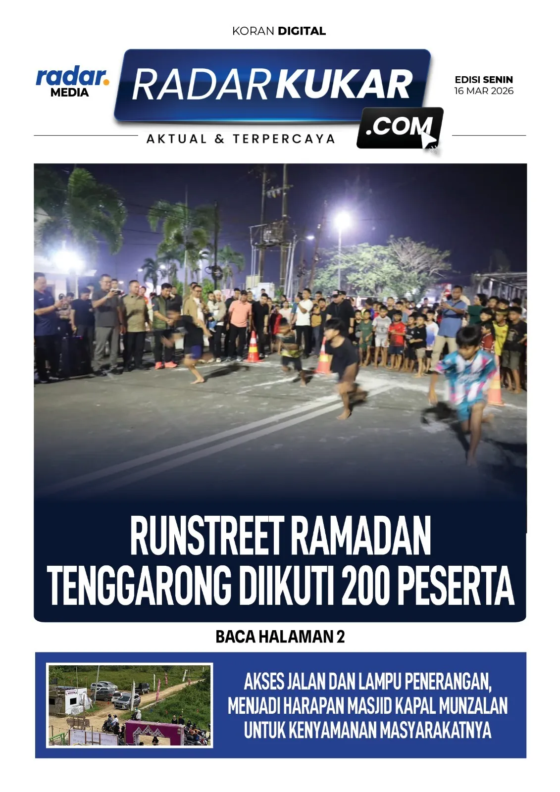 Runstreet Ramadan di Tenggarong Diikuti 200 Peserta
