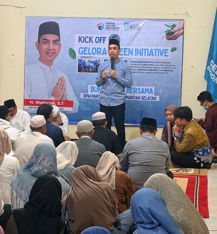 Partai Gelora Indonesia Kalsel Luncurkan Inisiatif Hijau untuk Generasi Muda