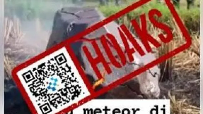 Klaim Penemuan Batu Meteor di Cirebon Terbukti Hoaks