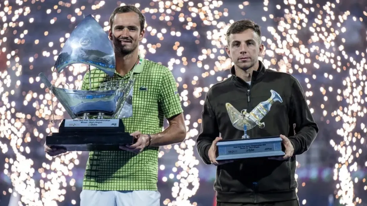 Daniil Medvedev Raih Gelar Pertama Level 500 Setelah Menang Tanpa Bertanding di Dubai