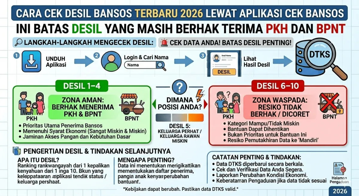 Panduan Cek Desil Bansos 2026 Melalui Aplikasi Resmi Kementerian Sosial